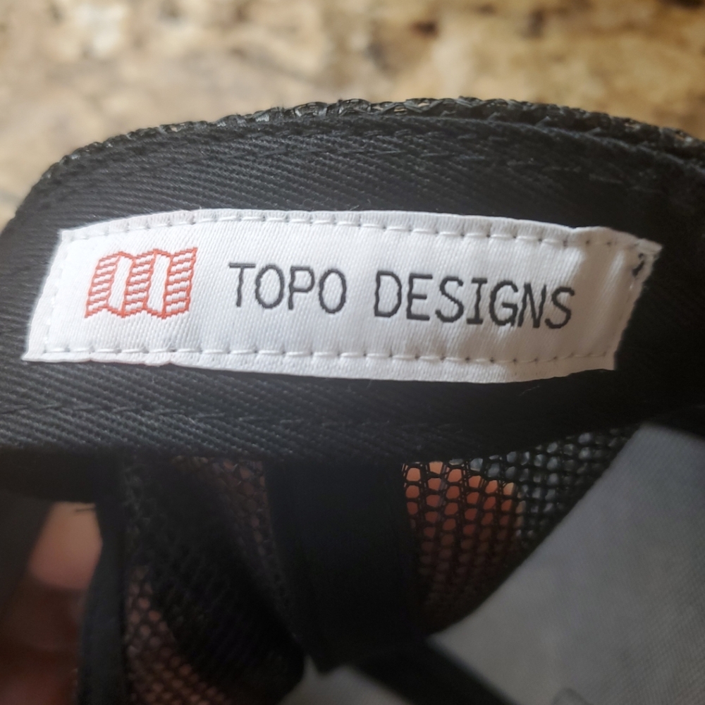 Topo Designs Classic Black Trucker Cap With Original Logo - Picture 2 of 4